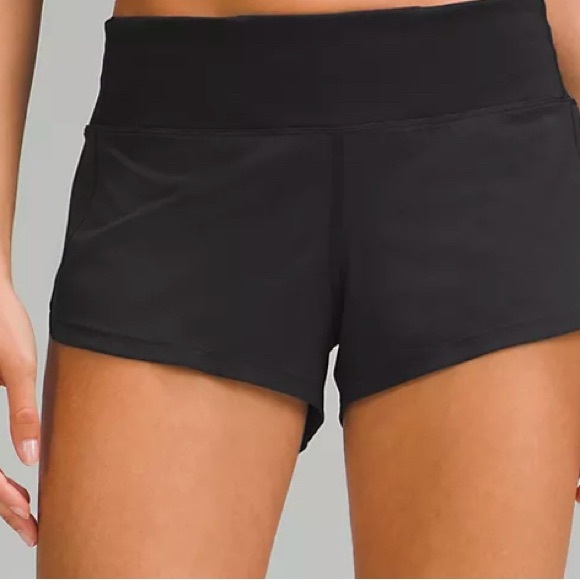 Lululemon black speed up shorts - Picture 2 of 5